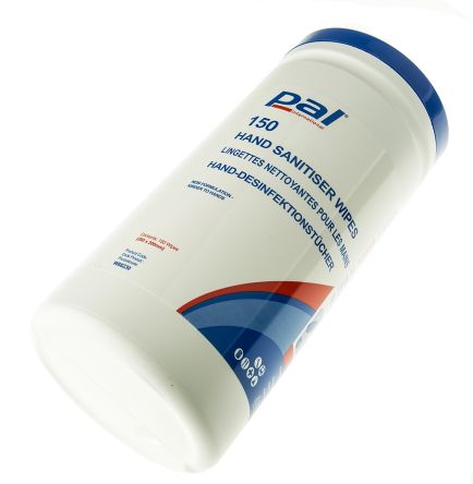 PAL 150 Wet Hand Wipes, Tub Of 150