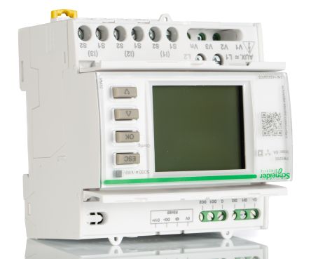 Schneider Electric Medidor De Energía Serie PowerLogic, Display LCD Retroiluminado, 3 Fases