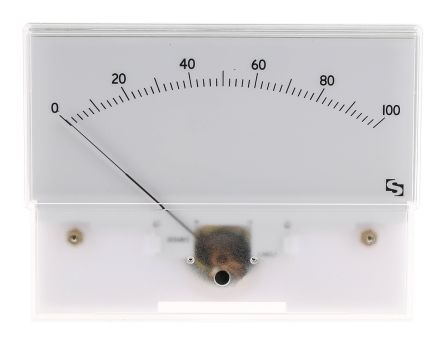 Sifam Tinsley Amperemeter 100μA DC Drehspule, 121mm X 55.5mm T. 30.2mm / ±1,5 %