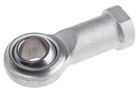 RS PRO M22 X 1.5 Female Steel Rod End, 22mm Bore, 109mm Long, Metric Thread Standard, Female Connection Gender