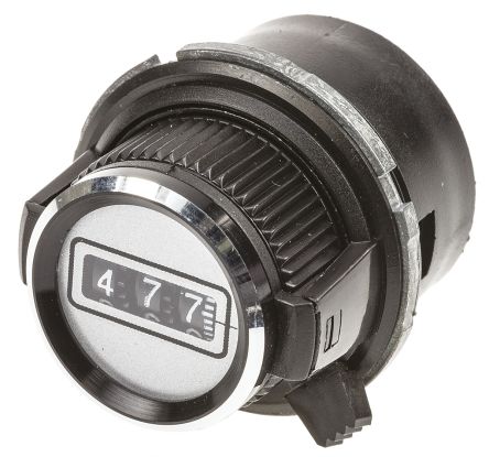 Vishay 30.6mm Black Potentiometer Knob For 6.35mm Shaft Splined, 26A21B010