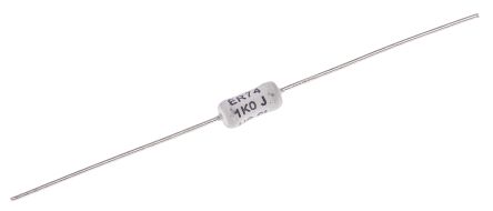 디바이스마트,RLC/수동소자 > (R) 저항 > 권선저항 > 권선저항 (미분류),,ER741K0JT,TE Connectivity ER74 Series Axial Wirewound Resistor 1kΩ ±5% 3W 0 → +60ppm/°C / 163-9297