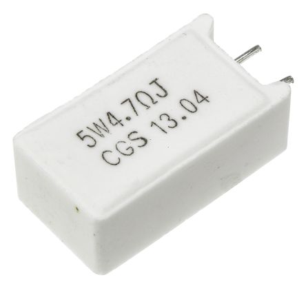 TE Connectivity 4.7Ω Wire Wound Resistor 5W ±5% SQMW54R7J