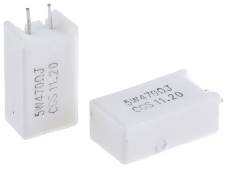 TE Connectivity 470Ω Metal Oxide Resistor 5W ±5% SQMR5470RJ