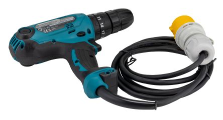 Makita HP0300 Keyless 110V Corded Combi Drill, BS 4343 Plug