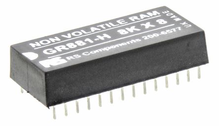 Greenwich Instruments NVRAM 64kbit 8K X 8 Bit Parallel 70ns THT, PDIP 28-Pin 37 X 18 X 7.3mm