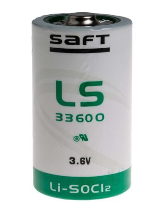 Saft Pile D 3.6V Lithium Thionyle Chloride, 17Ah