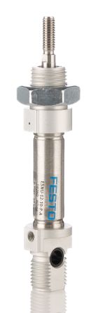 Festo ESNU 19260, M5 ISO-Standardzylinder Einfachwirkend, Bohrung Ø 12mm / Hub 10mm, Bis 10 Bar