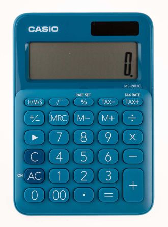 Casio Taschenrechner, Desktop, 12 Zeichen/Stelle Pro Linie, Batterie-Betrieb, 1 Anzeigezeile/n
