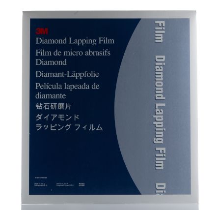 3M LWL-Läppfolie, Diamant Grün, Körnung 0.1μm, 229mm X 279.4mm