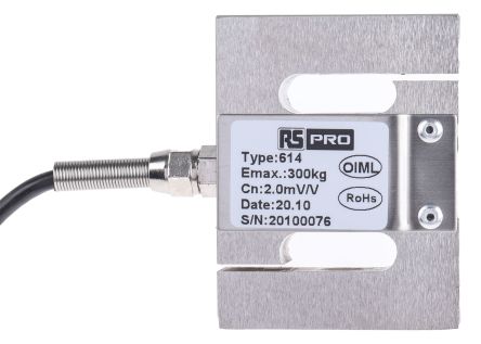 RS PRO 拉压力传感器 称重传感器, 300kg量程, 最高+60°C