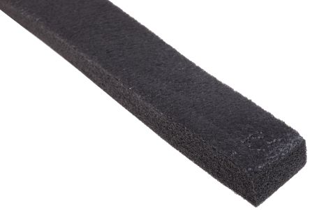 RS PRO 泡棉胶带, 10mm厚, 25mm宽, 10m长, 黑色, PVC