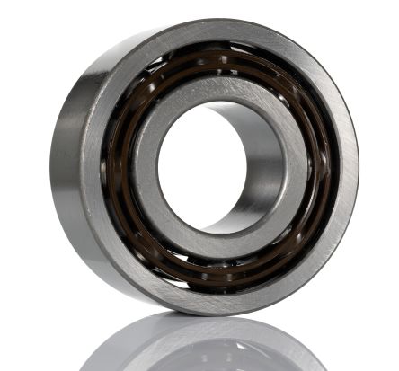RS PRO 7204B Single Row Angular Contact Ball Bearing- Open Type End Type, 20mm I.D, 47mm O.D