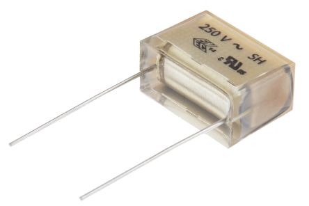 KEMET PMR209 RC-Kondensator, 220nF / 22Ω, 250 V Ac, 630V Dc, Metallisiertes Papier, Durchsteckmontage