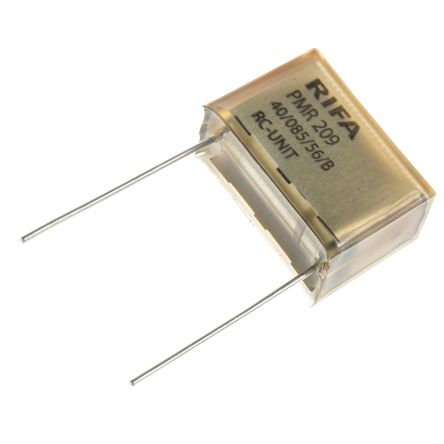 KEMET PMR209 RC-Kondensator, 220nF / 470Ω, 250 V Ac, 630V Dc, Metallisiertes Papier, Durchsteckmontage