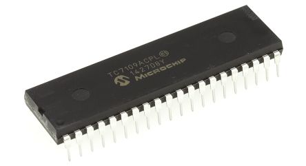 Microchip ADC, TC7109ACPL, 12 Bits Plus Sign Bits, 0.01ksps, 40 Broches, PDIP
