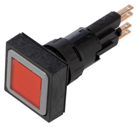 Eaton RMQ16 Series Red Illuminated Momentary Push Button, 16mm Cutout, IP65