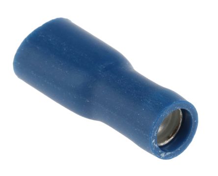 RS PRO Flachsteckhülse, Blau, Isoliert, 4.8 X 0.8mm, Buchse, 1.5mm² - 2.5mm², 16AWG Min