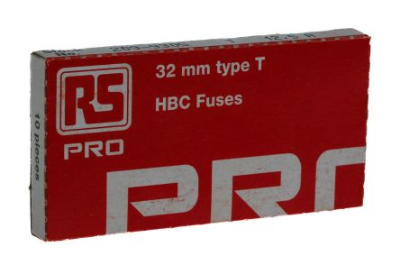 RS PRO 陶瓷保险管, 12.5A, 500V 交流, 6.3 x 32mm, 熔断速度T