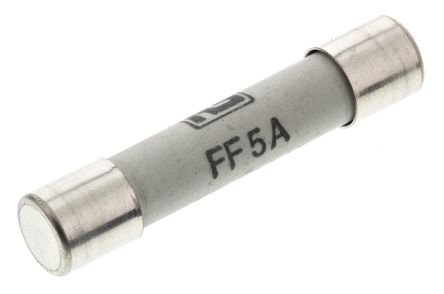 RS PRO Feinsicherung FF / 5A 6.3 X 32mm 600V Ac Keramik