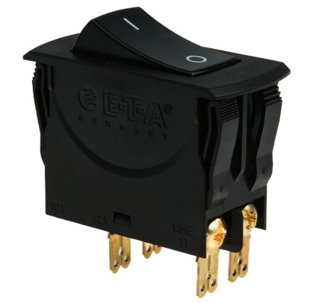 ETA 3120-N Thermischer Überlastschalter / Thermischer Geräteschutzschalter, 2-polig, 16A, 50 V DC, 240 V AC