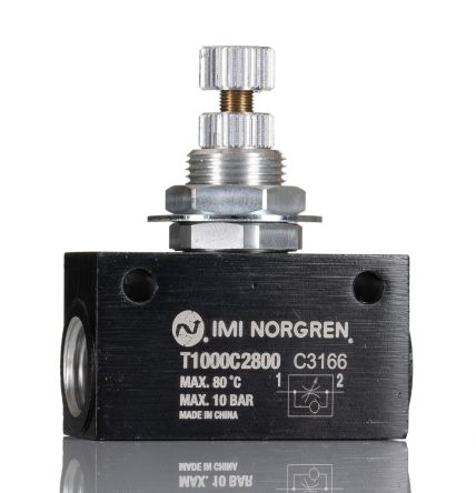 Norgren T1000 G1/4 Innengewinde Durchflussregler, 10bar