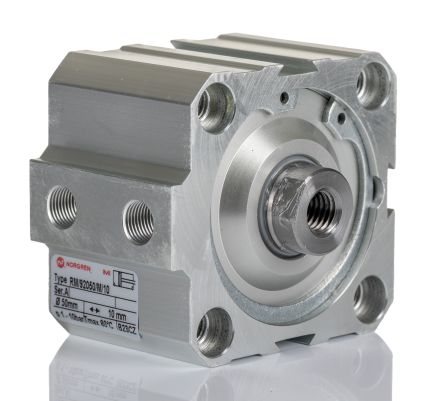 IMI Norgren RM/92000/M., G 1/8 Pneumatik-Kompaktzylinder Doppeltwirkend, Bohrung Ø 50mm / Hub 10mm, Bis 10 Bar