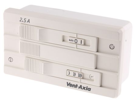 Vent-Axia Fan Speed Controller For Use With T-Series Fans, 230 V Ac, 2.5A Max, Infinitely Variable