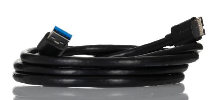 Molex Cable USB 3.0 68789, Con A. USB A Macho, Con B. Micro USB B Macho, Long. 1.5m, Color Negro