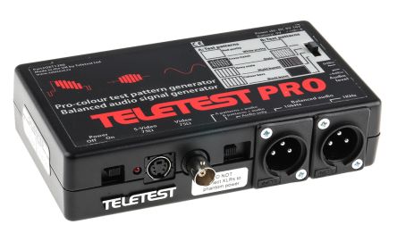 Teletest Pattern Generator Black Burst, Grey Scale, Multi Burst, Red Purity, White Purity Composite 1V Pk-Pk
