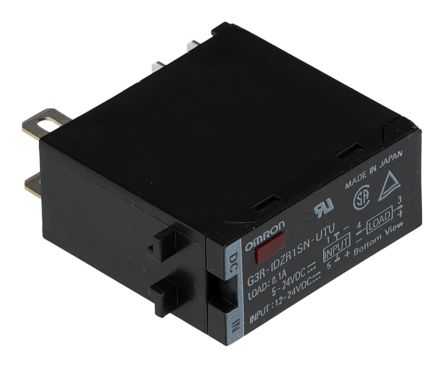 Omron G3R Series Solid State Relay, 100 mA Load, Plug-In Mount, 32 V Load