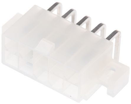 Molex Mini-Fit Jr. Leiterplatten-Stiftleiste Gewinkelt, 10-polig / 2-reihig, Raster 4.2mm, Kabel-Platine,