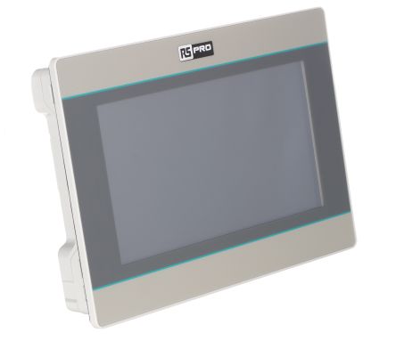 RS PRO Pantalla Táctil HMI De 7, TFT LCD, Color, 800 X 480pixels, Conectividad COM1, COM2, Host USB, Cliente USB
