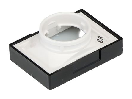 Omron Black Rectangular Push Button Lens for Use with A16