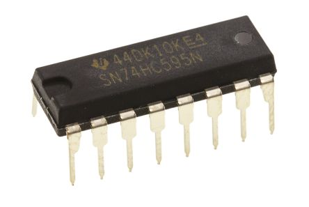 Texas Instruments Schieberegister 8-Bit Schieberegister HC Seriell - Parallel THT 16-Pin PDIP 1