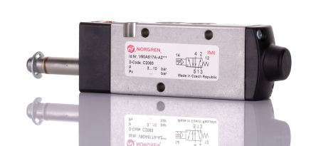 Norgren IMI V60 V60A517A-A2000, G1/8 Pneumatik-Magnetventil, Magnet/Feder-betätigt