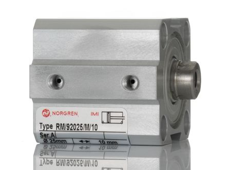 IMI Norgren RM/92025/M. RM/92000/M, M5 Pneumatikzylinder Doppeltwirkend, Bohrung Ø 25mm / Hub 10mm, Bis 10 Bar