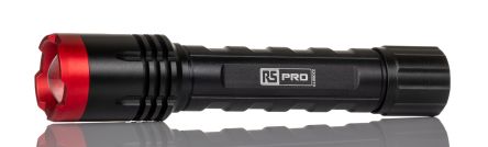RS PRO UV LED Torch Black, Red 2.7 Lm, 147 Mm