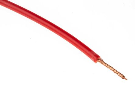 Hew Heinz Eilentropp SIFF Series Red 0.7 Mm² Hook Up Wire, 19 AWG, 408/0.05 Mm, 20m, Silicone Insulation