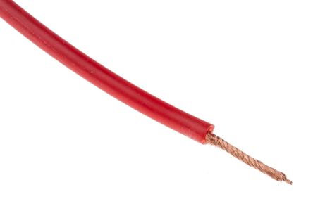Hew Heinz Eilentropp SIFF Series Red, 20m Silicone Rubber Hook Up Wire, 1.5 mm&#178; CSA , 1.5 kV