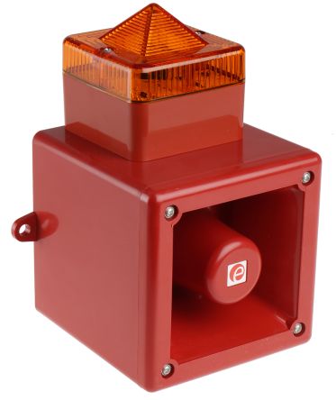 E2s AL105N Xenon Blitz-Licht Alarm-Leuchtmelder Orange / 105dB, 24 Vdc