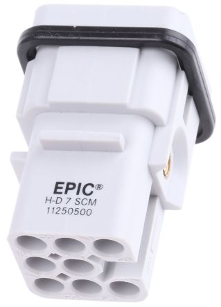Epic Contact H-D Industrie-Steckverbinder Kontakteinsatz, 7-polig 10A Stecker, Crimp
