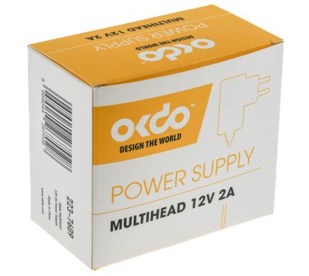 Okdo 12 V Netzteil, 1.5m, Schwarz, Universalstecker, 2 A