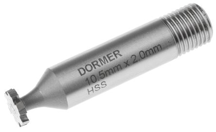 Dormer 高速钢半圆刀具, 10.5mm直径, 2mm宽