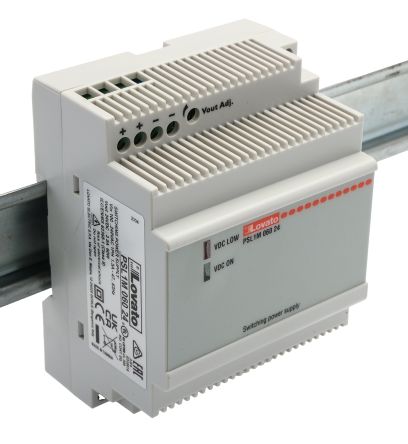 Lovato PSL Switched Mode DIN Rail Power Supply, 240V ac ac Input, 24V dc dc Output, 2.5A Output, 60W