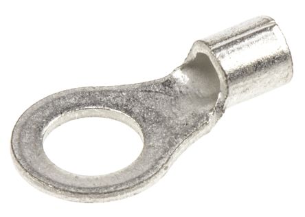 TE Connectivity, SOLISTRAND Uninsulated Ring Terminal, M5 Stud Size, 1mm² To 2.6mm² Wire Size
