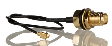 RS PRO Câble Coaxial, MHF1, / SMA, 152mm, Noir