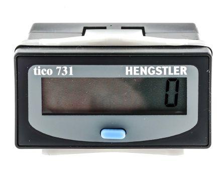 Hengstler计数器, TICO 731系列, LCD显示, 12 → 250 V 交流/直流电源, 计数模式 脉冲, 电压输入