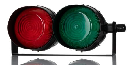 RS PRO LED LED Ampel Signalleuchte 2-stufig Linse Grün, Rot
