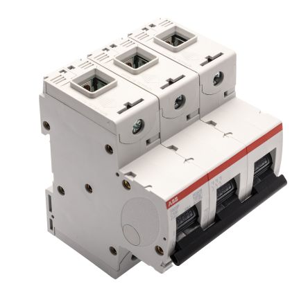 ABB High Performance S800C MCB, 3P, 100A Curve C, 690V AC, 50 kA Breaking Capacity